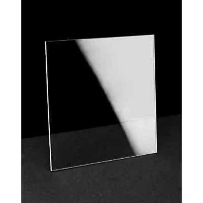 Abbildung von QWORK® 10 Stück Acrylplatten Acrylglas, Acrylglas Platte, Plexiglasscheibe, 10x10cm, Für Bilderrahmen, Ausstellungsprojekte, Malerei