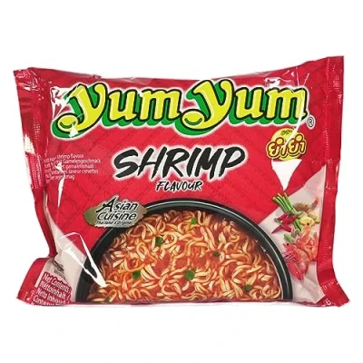 Abbildung von 30 x 60g Instant Nudeln Yumyum mit SHRIMP / GARNELEN Geschmack Yum
