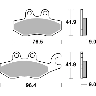 Abbildung von TRW Sinter Maxi Scooter MCB771SRM Bremsbelagsatz