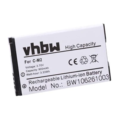 Abbildung von vhbw 1x Akku kompatibel mit BlackBerry 8100, 8110, 8100 Pearl, 8100c, 8100r PDA Notepad Tablet (900 mAh, 3,7 V, Li Ion)