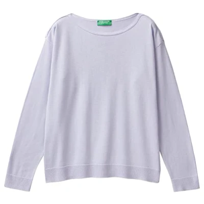 Abbildung von United Colors of Benetton Damen Trikot Sc Boot M/L 103cd102l Pullover, Helllila 2 k1, XL