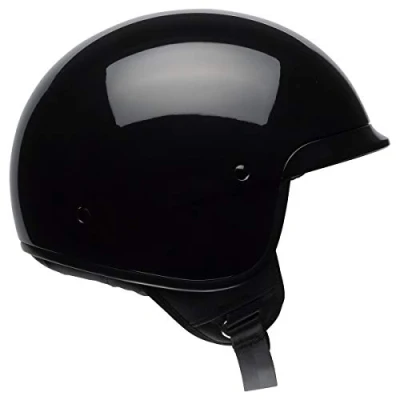 Abbildung von Bell Scout Air Open Face Motorradhelm (Solid Gloss Black, Large)