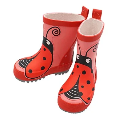Abbildung von maximo Mädchen, Baby und Kindergummistiefel, Regenstiefel, teaberry altrosa, Marienkäfer NEU, Reflex 3M, Naturgummi … (eu_footwear_size_system, infant, numeric, medium, numeric_22)