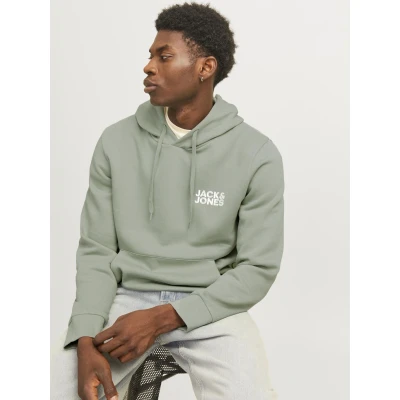 Abbildung von Jack &amp; Jones Jjecorp LOGO HOOD Kapuzenpullover Iceberg green, Herren, Größe: XS, green