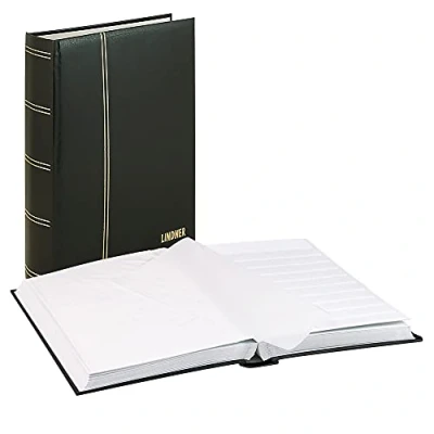 Abbildung von Elegant, Einsteckalbum A4 64 seiten (weiß) 10 Streifen Schwarz Abm: 230x305x62 pro Stk.