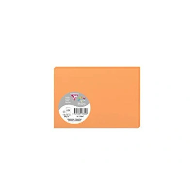 Abbildung von Clairefontaine 1336C Packung mit 25 Karten Pollen in Format C6, 110 x 155mm, 210g, Clementine