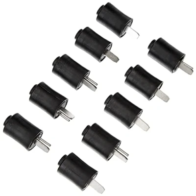 Abbildung von Unbekannt 10 Stück Lautsprecherstecker DIN 41529 schraubbar, Schwarz