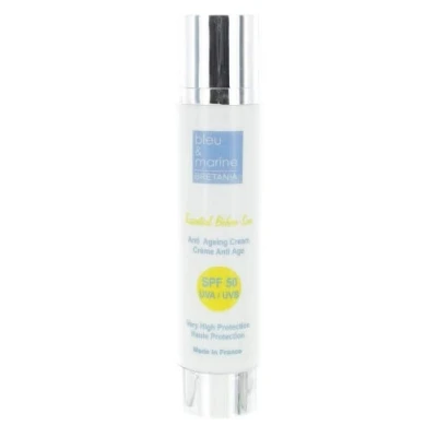 Abbildung von Tagescreme Anti Age UV50 SPF50 Sonnenschutz (50ml) Sonnenschutz/Anti Aging Pflege gegen Sonnen und Blaulicht Strahlung, Vorbeugung Pigmentflecken, Sonnenbrand, Pickelmale, Falten