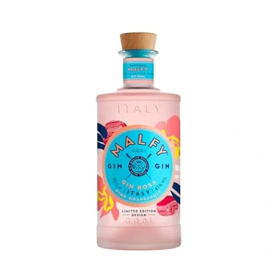 Abbildung von Immagina Malfy Gin Rosa Limited Edition Design, aus Italien mit Grapefruit &amp; Rhabarber, fruchtiger Aperitif, 41% Vol, 0,7l