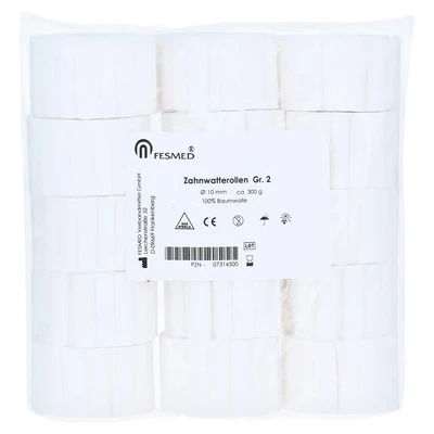 Abbildung von Zahnwatterollen Gr.2 Drm.10 mm 300 g