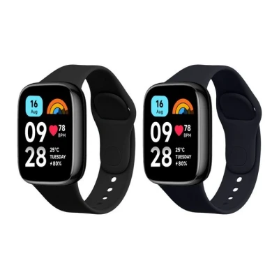 Abbildung von kwmobile Uhrenarmband 2x Sportarmband für Xiaomi Redmi Watch 3 Active, Armband TPU Silikon Set Fitnesstracker