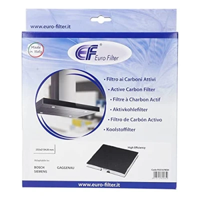 Abbildung von Europart 10031413 Aktivkohlefilter Kohlefilter 232x237mm Dunstabzugshaube passend für BSH 00705431 Bosch DHZ5326 Constructa Junker Neff Z5101X1 Siemens LZ53251 Viva