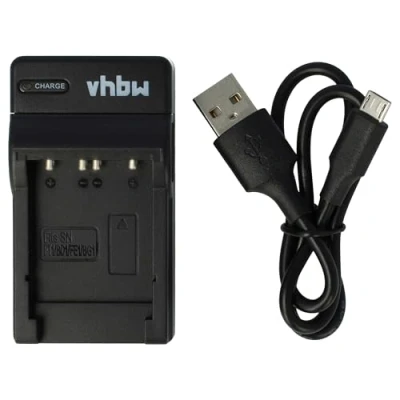 Abbildung von vhbw USB Ladegerät kompatibel mit Sony NP BG1, FG1, BD1, FD1, F1, FE1 Kamera Camcorder/Akku Ladeschale, Ladeanzeige, 4,2 V