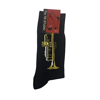 Abbildung von TIE Studio Socks: Trumpet Black (Size 6 11). Für Trompete