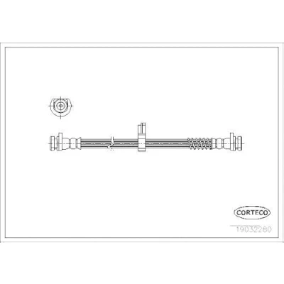Abbildung von CORTECO 19032280 Bremsschläuche Hinterachse 270 M10X1 LAND ROVER: Freelander I SUV, SUV Cabrio