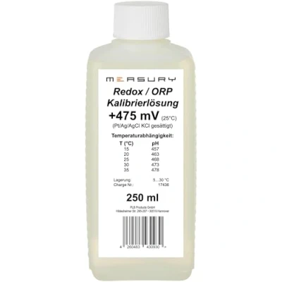 Abbildung von Measury Redox Kalibrierlösung 475mV 250 ml, ORP Pufferlösung Kalibrierflüssigkeit