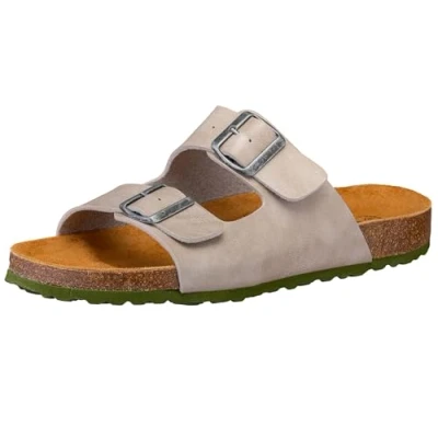 Abbildung von LICO Pantolette flach, Herren, Größe: 45, Beige Schuhe