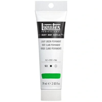 Abbildung von Liquitex 1045312 Professional Heavy Body Acrylfarbe in Künstlerqualität mit ausgezeichneter Lichtechtheit buttriger Konsistenz, 59ml Tube Hellgrün permanent
