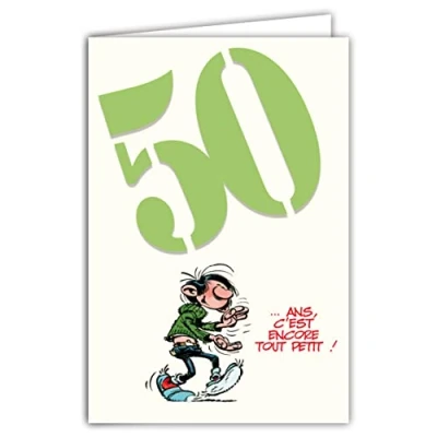 Abbildung von Gaston Lagaffe glct 6056 Geburtstagskarte 50 Jahre