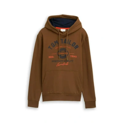 Abbildung von TOM Tailor WITH Print Sweatshirt, Herren, Größe: 3XL, Dark palm