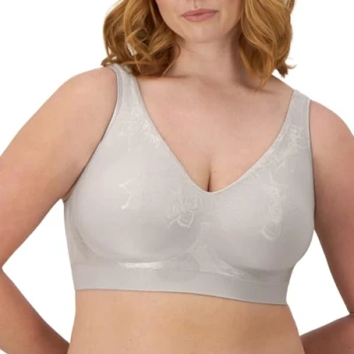 Abbildung von Bali Damen Comfort Revolution Bügelloser BH mit intelligenten Größen BH, Kristallgrauer Azteken, Large