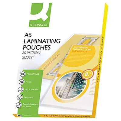 Abbildung von Q Connect KF04106 Heißlaminier Folientasche, A5