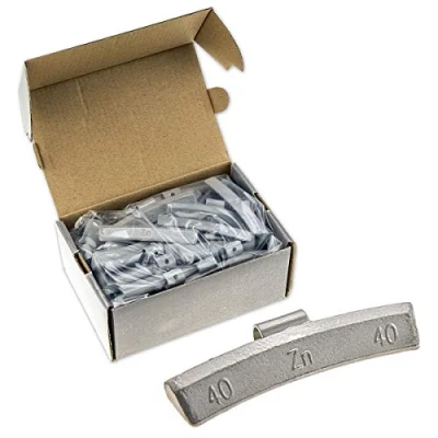 Abbildung von Stix 50x Schlaggewichte Auswuchtgewichte 40g Wuchtgewichte für Alufelgen Zinkgewichte Gewichte ZN