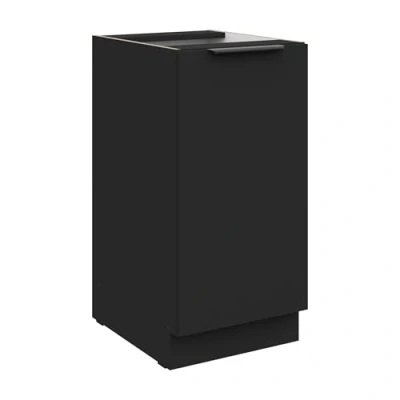 Abbildung von Küchen Preisbombe Unterschrank 40 cm Küche SIENA Schwarz Küchenzeile Küchenblock Einbauküche