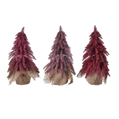 Abbildung von Everlands Minibaum glitter sortiert 16 x 27 cm 1 Stück
