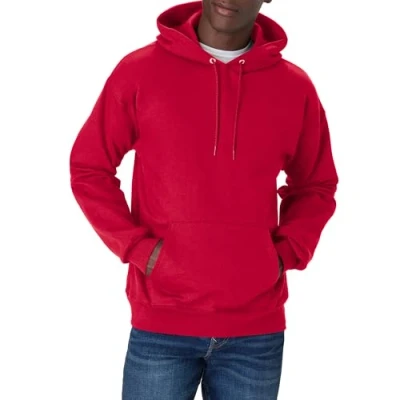 Abbildung von Hanes Herren Ultimate Cotton Heavyweight Pullover Hoodie Sweatshirt, dunkelrot, Small