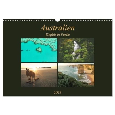 Abbildung von Australien Farbige Vielfalt (Wandkalender 2025 DIN A3 quer), CALVENDO Monatskalender