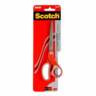 Abbildung von Schere Scotch Rot 18 cm Weiche Griffe 1 Stk.
