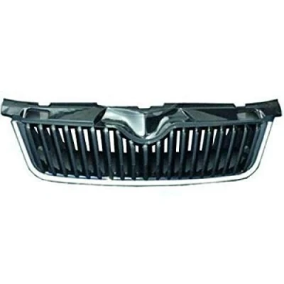Abbildung von DIEDERICHS 7801742 Kühlergrill schwarz, chrom SKODA: Roomster, Fabia 2 Schrägheck, Combi