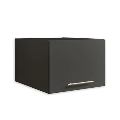 Abbildung von LAUNDREEZY Schrankaufsatz für Waschmaschinenschrank, Anthrazit Aufsatzschrank zusätzlichen Stauraum in der Waschküche 50 x 38 67,5 cm (B/H/T)