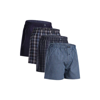 Abbildung von Danish Endurance 4 PACK Casual Boxershorts, Herren, Größe: Small, Multicolor/blue/grey