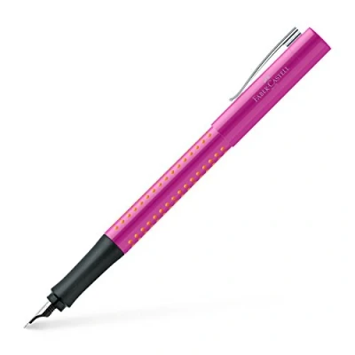 Abbildung von Faber Castell 140924 Füller Grip 2010, Feder F, Pink Orange, 1 Stück