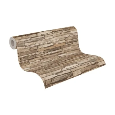 Abbildung von living walls Vliestapete &quot;Best of Wood`n Stone 2nd Edition&quot;, Steinoptik, Modern Tapete Stein