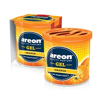 Abbildung von AREON Lufterfrischer Gel CAN Auto Duft Duftdose Raumduft Erfrischer Autolufterfrischer (Orange)