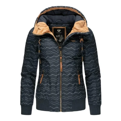 Abbildung von Ragwear Druna ZIG ZAG Winterjacke, Damen, Größe: XS, Dark blue
