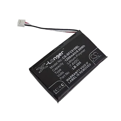 Abbildung von vhbw 1x Akku kompatibel mit SafeScan 6185 Geldscheinprüfer Geldscheinprüfgerät (1200 mAh, 7,4 V, Li Polymer) Ersatz für LB 205, 131 0477