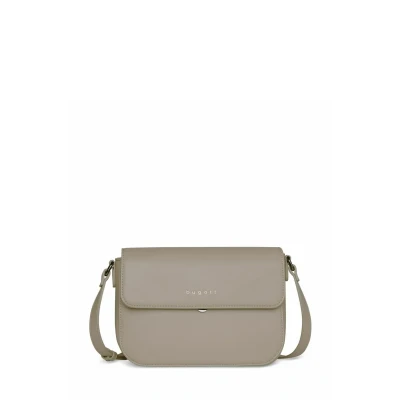 Abbildung von bugatti Almata Damen Schultertasche M, Umhängetasche, Handtasche aus Kunstleder, sand