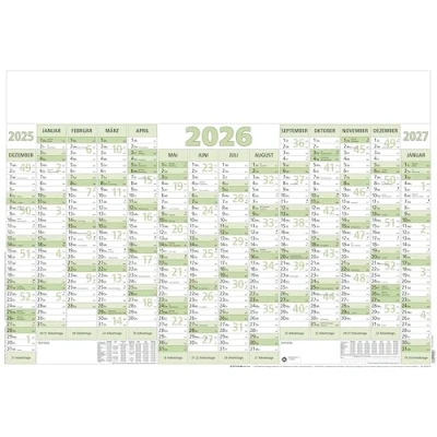 Abbildung von Zettler Plakatkalender 919 88x63cm 14 Monate VE=5 Stück gerollt 2026