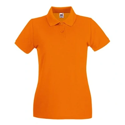 Abbildung von Fruit of the Loom Premium Polo Lady Fit Farbe: Orange Größe: L