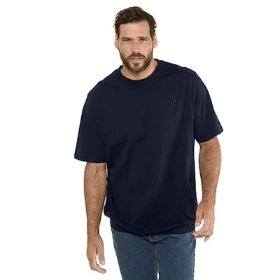 Abbildung von JP 1880 Herren T Shirt Bauchfit Dunkel Marine 8XL
