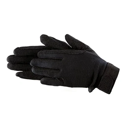 Abbildung von Pfiff 011318 Unisex Handschuhe Baumwolle , Reithandschuhe, schwarz (Schwarz), XXL