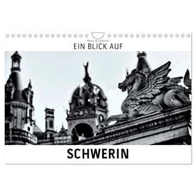 Abbildung von Ein Blick auf Schwerin (Wandkalender 2025 DIN A4 quer), CALVENDO Monatskalender