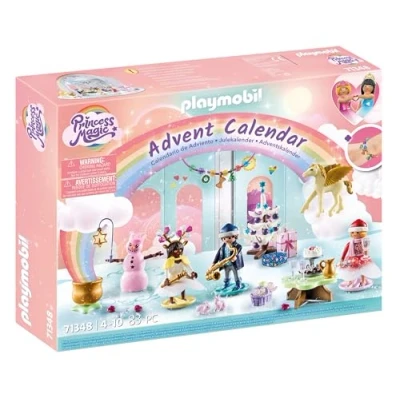 Abbildung von Playmobil 71348 Princess Magic Adventskalender Weihnachtsfest unter dem Regenbogen 2023
