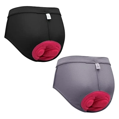 Abbildung von MEETWEE Damen Radunterhose, Fahrradhose Kurz Radlerhose Fahrrad Unterwäsche mit 4D Gel Gepolstert, Fahrradunterhose Atmungsaktiv Schnelltrocknend Radhose
