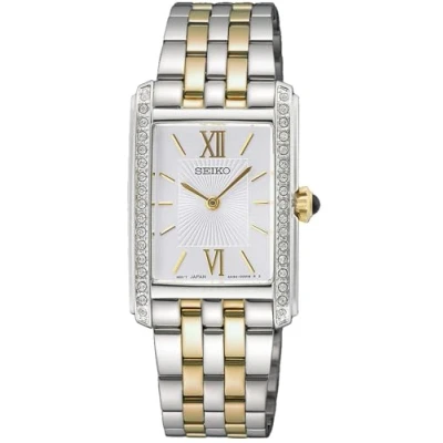 Abbildung von Seiko Damen Analog Quarz Uhr mit Edelstahl Armband SWR093P1