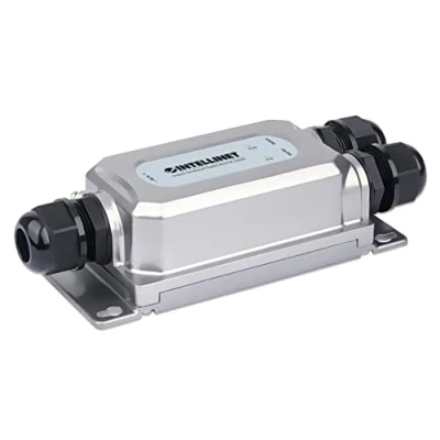 Abbildung von Intellinet Gigabit Ultra Poe 561785 Injektor für den Außenbereich, Silber